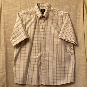 Jos. A. Bank S/S Button Down Mens Shirt XXL